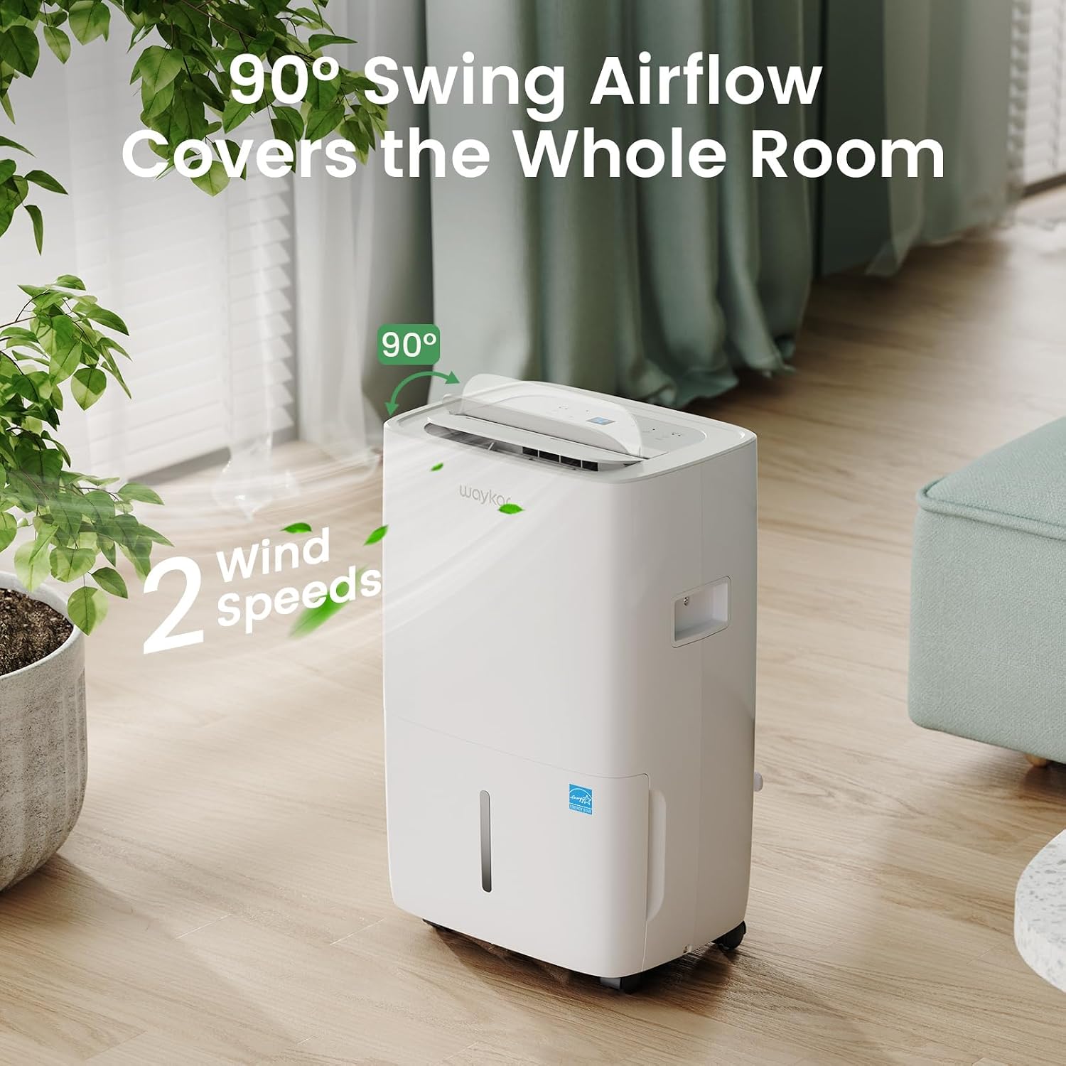 Waykar 120 Pints 6000 Sq. Ft 2025 Energy Star Dehumidifier for Basement - Image 6