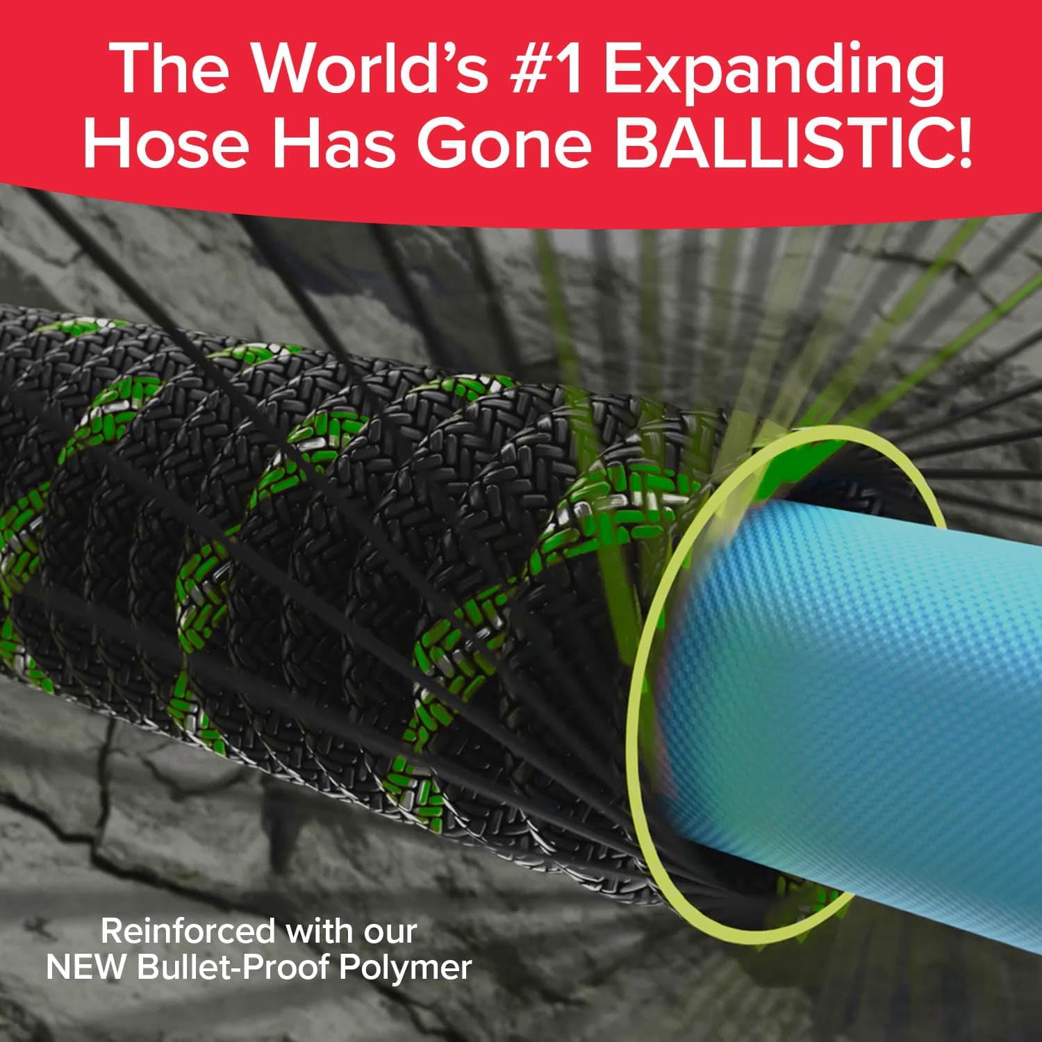 Pocket Hose Ballistic Double UV 75 FT Expandable Garden Hose, Pocket Pivot - Image 5