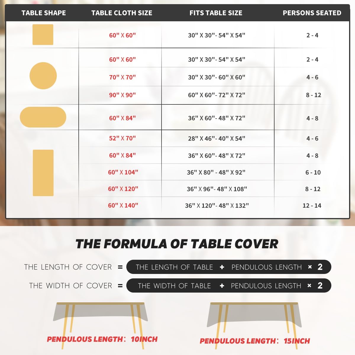 Horaldaily Fall Tablecloth 60x84 Inch Rectangular, Thanksgiving Autumn Harvest Orange Pumpkin Buffalo Plaid Table Cover for Party Picnic Dinner Decor - Image 6