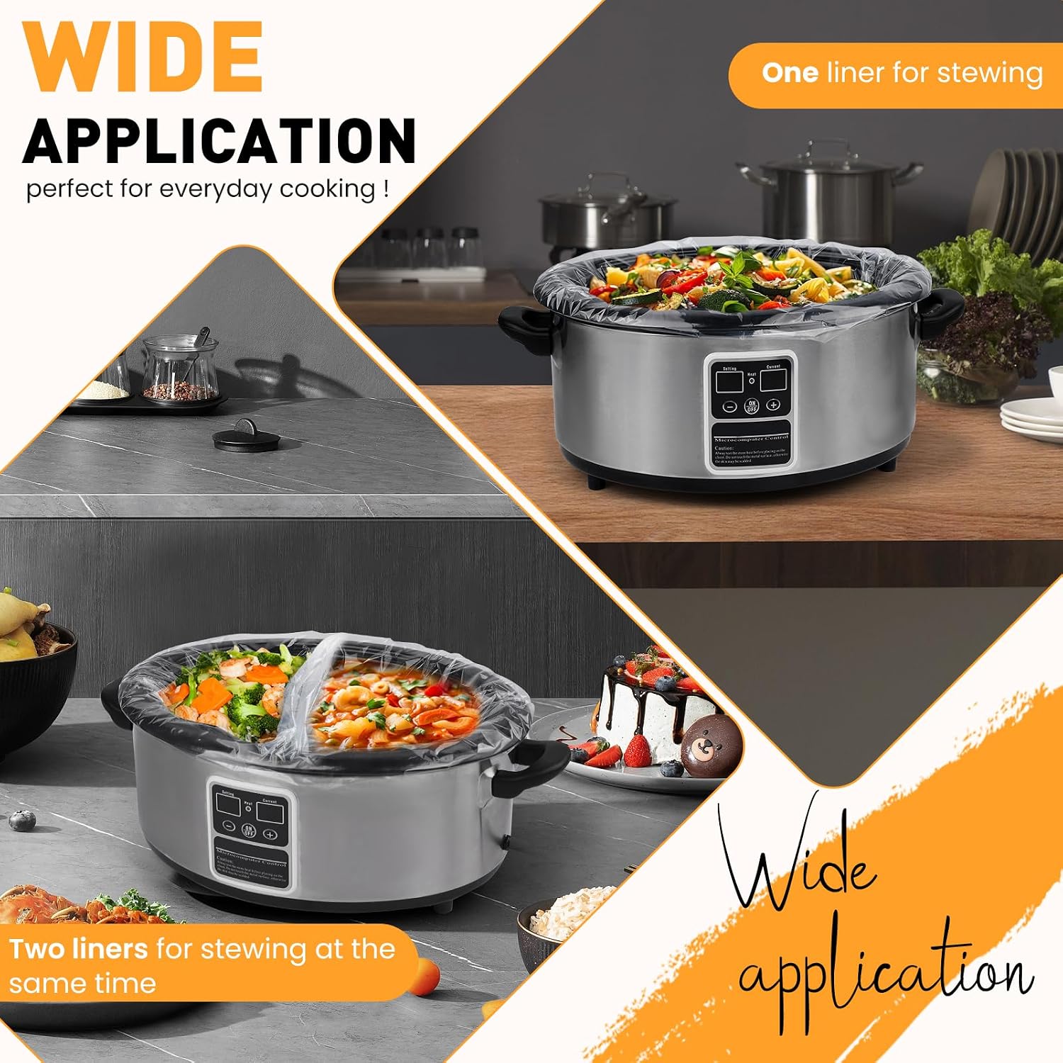 YixangDD 60 Pack Slow Cooker Liners, Large Size 13"x 21" Cooking Bags - Image 6