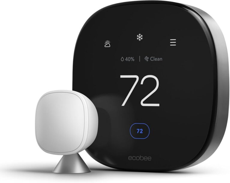 ecobee Smart Thermostat Premium - WiFi, Siri & Alexa Built-In, Smart Sensor