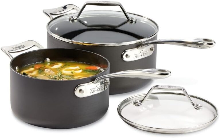 All-Clad HA1® Essentials Nonstick 2-Piece Sauce Pan Set with Lids