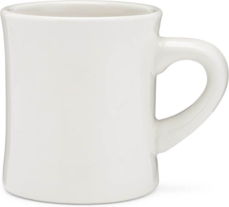 COLETTI Diner Mug — Heavy Coffee Mug, Retro Coffee Mug – Sturdy & Heavy Diner Mug – Nostalgia in Every Sip [Cream, 11 oz, Single]