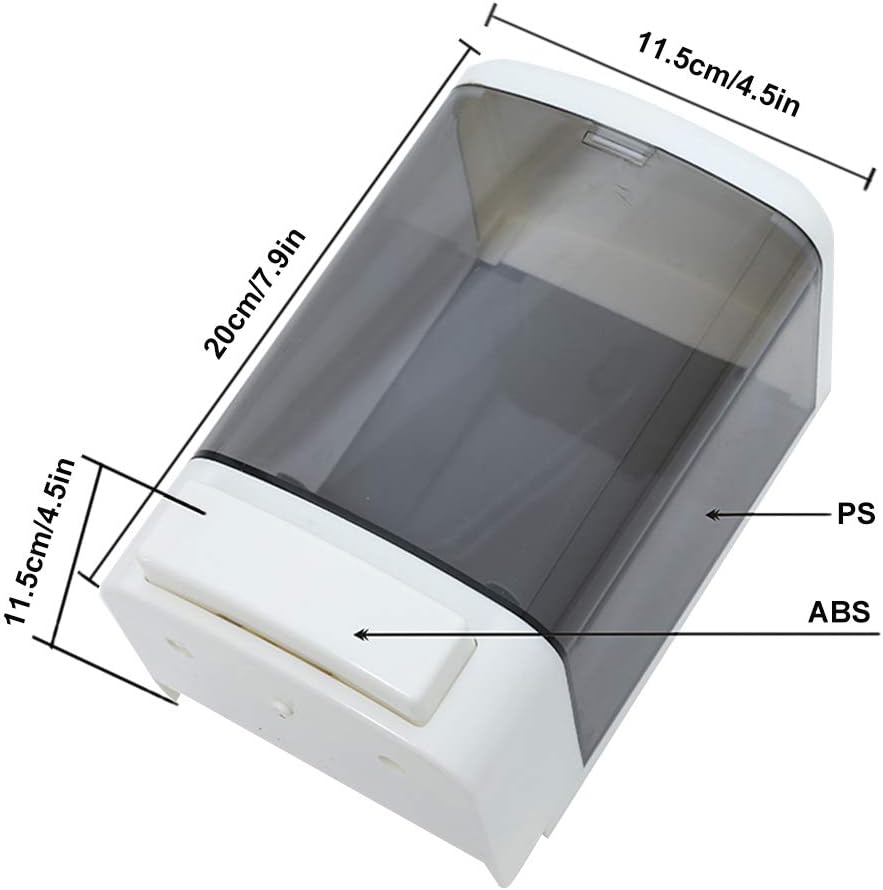 Evhome Manual Soap Dispenser Kitchen Bathroom Wall Mounted Commercial Soap Dispenser for Liquid Containers Shampoo Gel Chamber Plastic - (33.8 oz) 1000ml - Image 3
