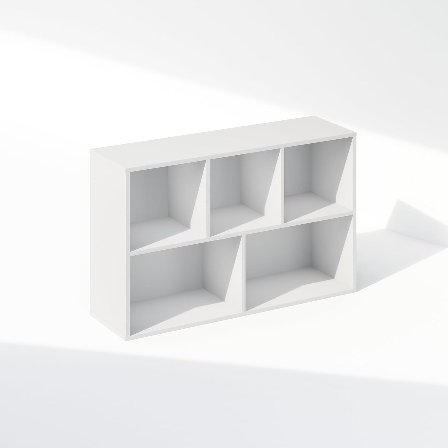 Furinno Reed Closet Organizers and Storage, 5-Cube Reversible Closet Shelves, Closet Organization Shelf, 9.4 x 19.5 x 31.5, for Bedroom, Closet, White - Image 6