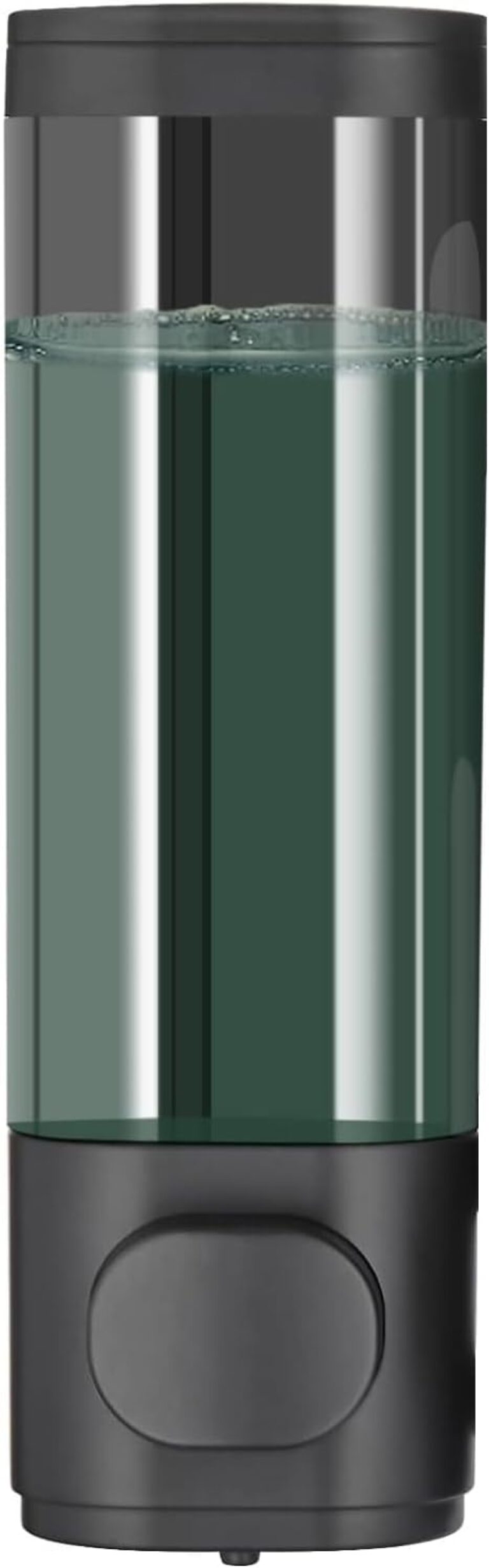 10oz/300ml Single Manual Wall Mounted Soap Dispenser, Black