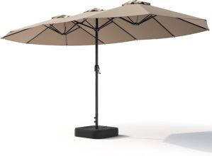 15FT Patio Umbrella, Double-Sided O...