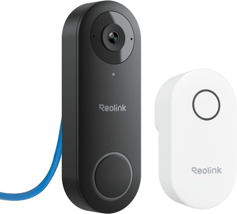 REOLINK Video Doorbell PoE 2K Wired Outdoor Security Camera with Chime V2