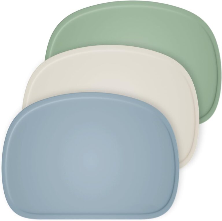 Cuddle Campus Set of 3 Silicone Placemats for Kids Toddlers & Babies