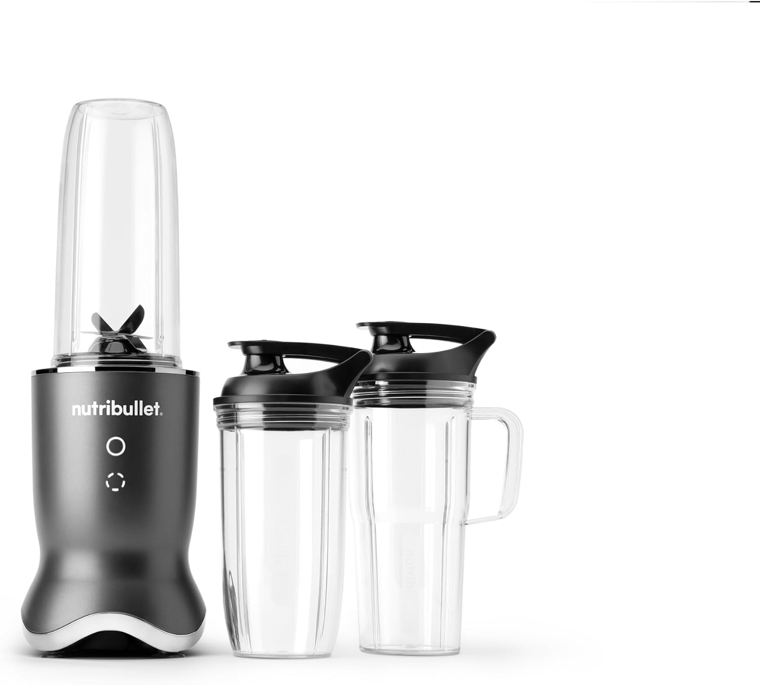 nutribullet® Ultra Personal Blender, 1200W, for Smoothies Shakes & Protein - Quietest Single-Serve Blender with Titanium Coated Blades, 3 BPA-Free Cups (32oz + 24oz), To-Go Lids, Dishwasher Safe, Gray - Image 2