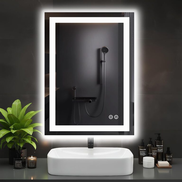 DUMOS 24.1"x32.1" LED Bathroom Mirror, Bathroom Vanity Mirror