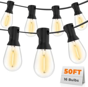 GvvooHome 50FT LED Outdoor String L...