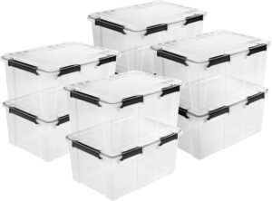 Sterilite Gasket Box, Clear Stackab...