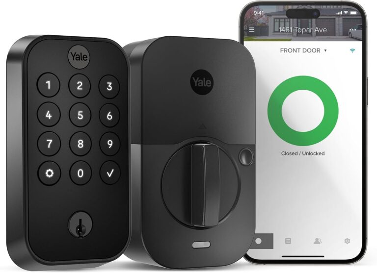 Yale WiFi Smart Lock Deadbolt with Keypad, Keyless Entry, Black Suede
