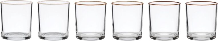 Oneida 24 Seven Sunbaked Glass Tumblers, 13.5oz, Set of 6