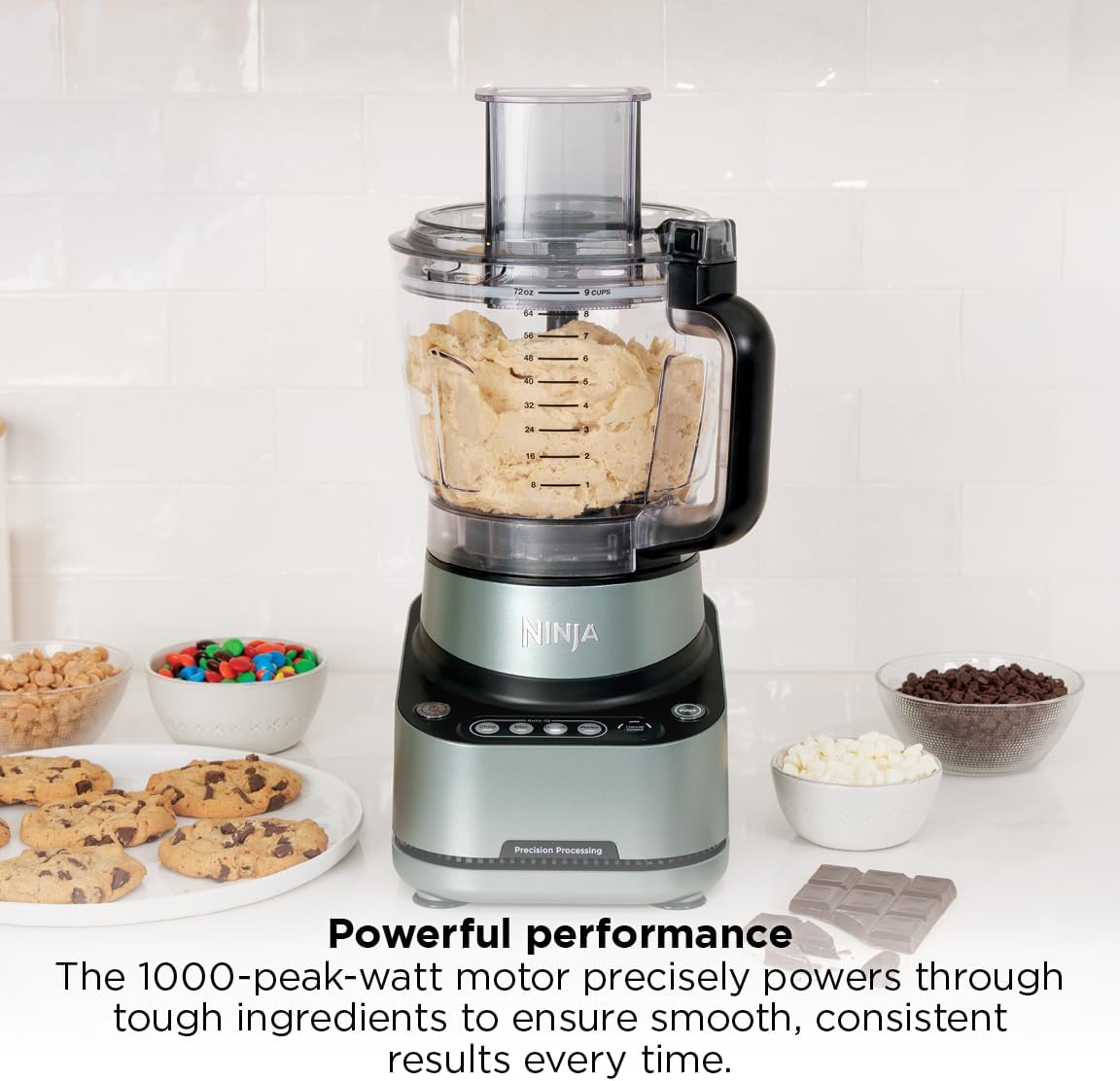 Ninja PrecisionPro Food Processor & Dough Mixer, 1000PW, 9-Cup, BZ601 - Image 8