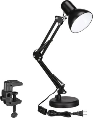 TORCHSTAR Metal Desk Lamp, Adjustab...