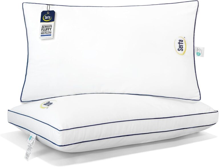 Serta Hotel Collection Bed Pillows King Size Set of 2, 18"x34"