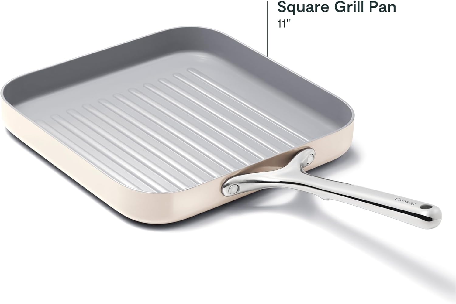 Caraway 11" Non-Stick Square Grill Pan - Image 3