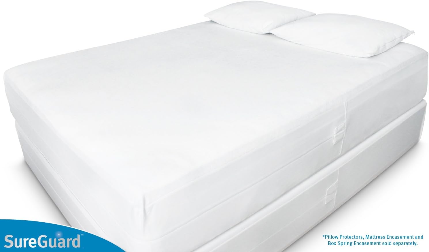 Queen (13-16 in. Deep) SureGuard Mattress Encasement - 100% Waterproof, Bed Bug Proof, Hypoallergenic - Premium Zippered Six-Sided Cover - Image 6