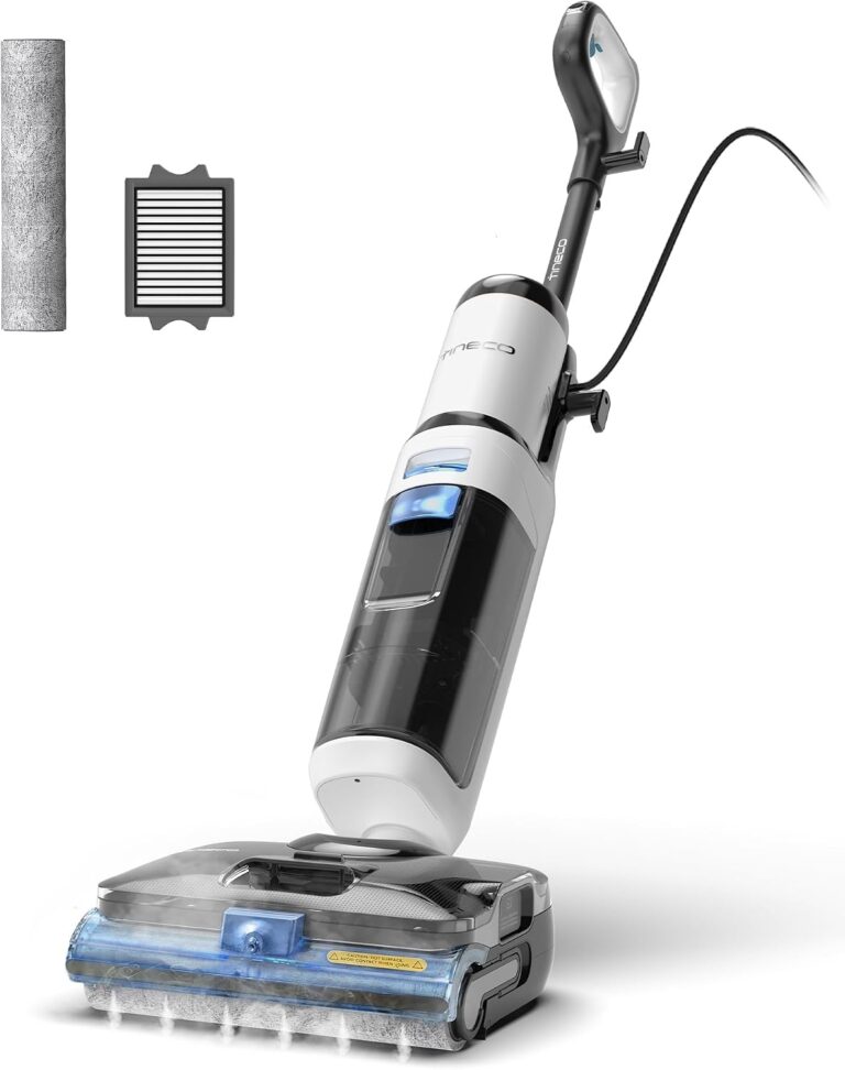 Tineco Corded 3-in-1 Wet Dry Vacuum Mop with Steam Function, Floor ONE S6 Stretch Steam BoostSteam, 320℉ High-Temp Steam Cleaning, 180° Lay-Flat, Anti-Tangle Design, One-Touch Self-Cleaning