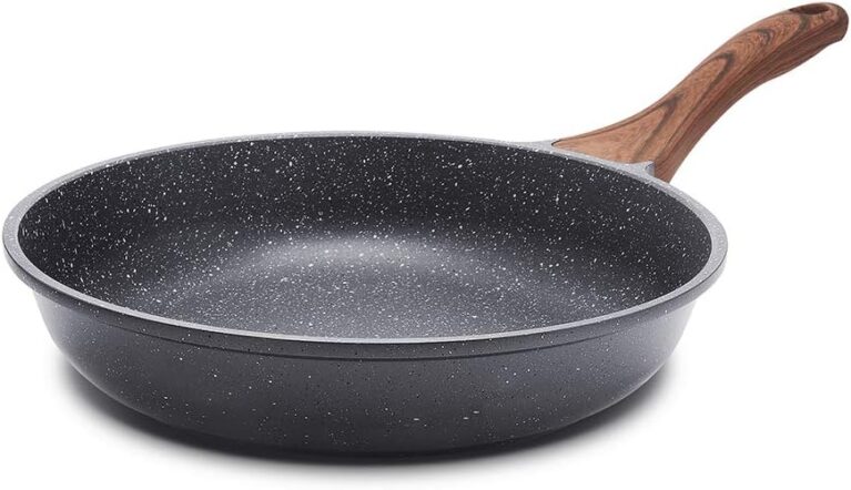 SENSARTE Nonstick Frying Pan Skillet, 9.5 Inch Swiss Granite Omelette Pan