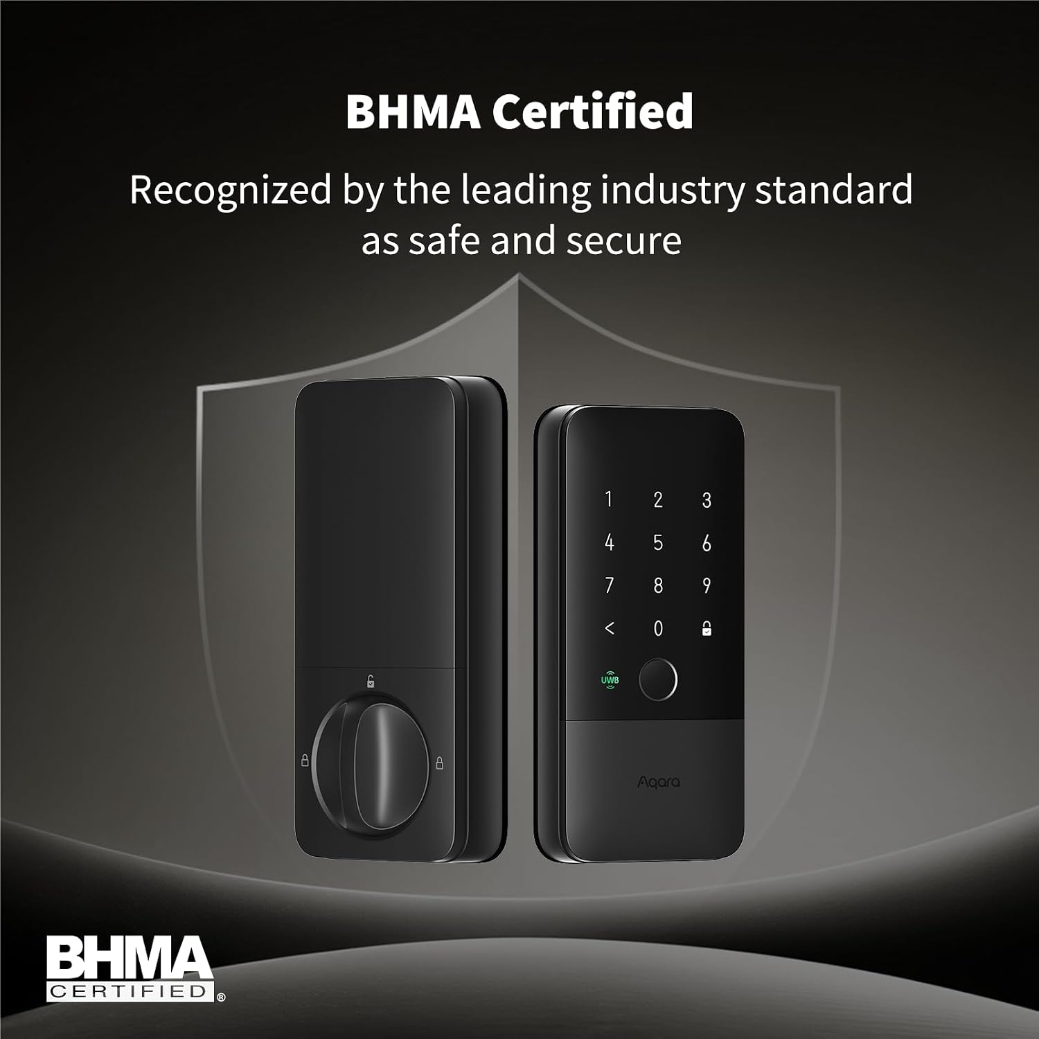 Aqara UWB Smart Lock U400, Apple Home Key, Fingerprint Deadbolt, Black - Image 6
