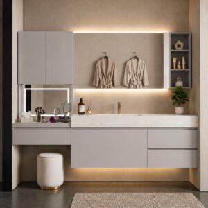 92IN Floating Bath Vanity with Sink...