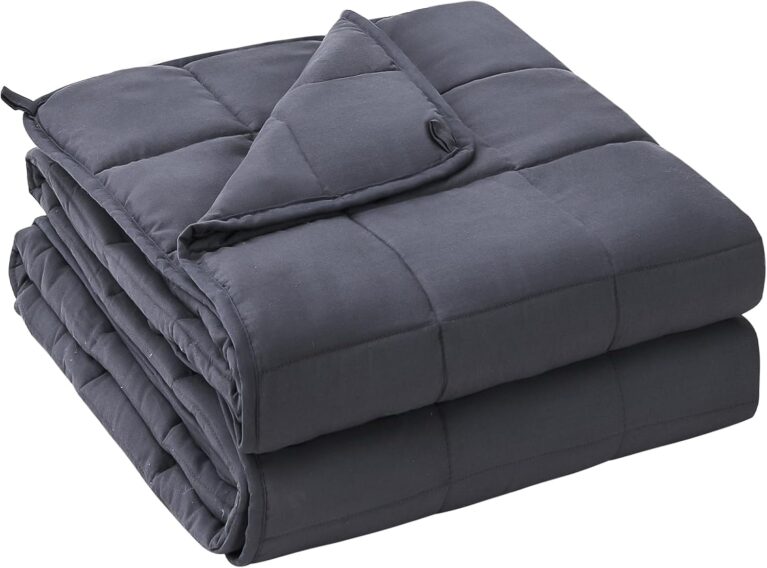 yescool Weighted Blanket for Adults 20lbs Queen Size, 60" x 80", Grey