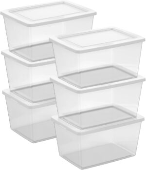 Sterilite Clear Storage Box Stackab...