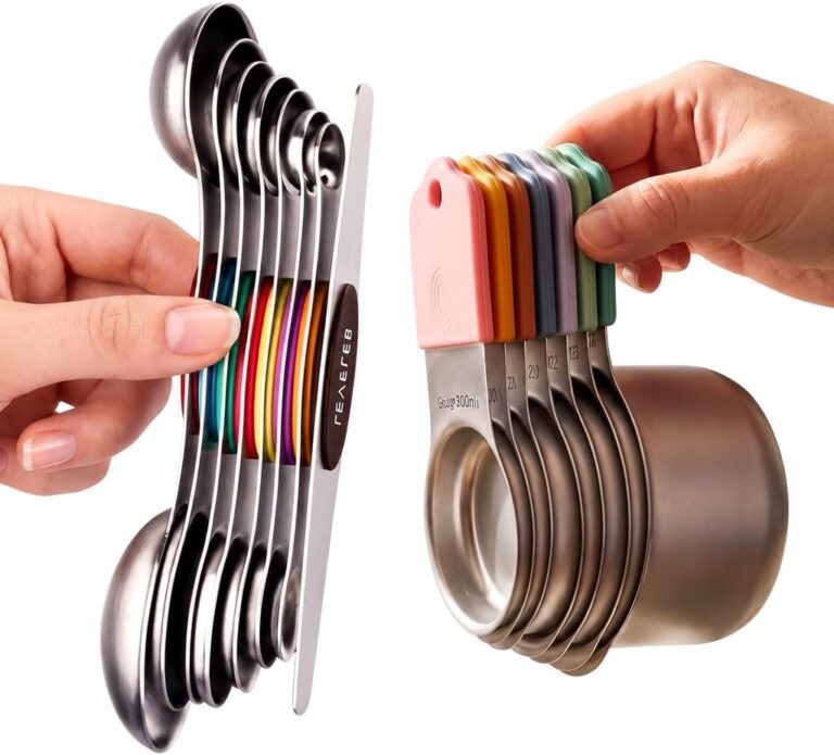 EDELIN Magnetic Measuring Cups & Spoons Set, Multicolour, 15 Sets