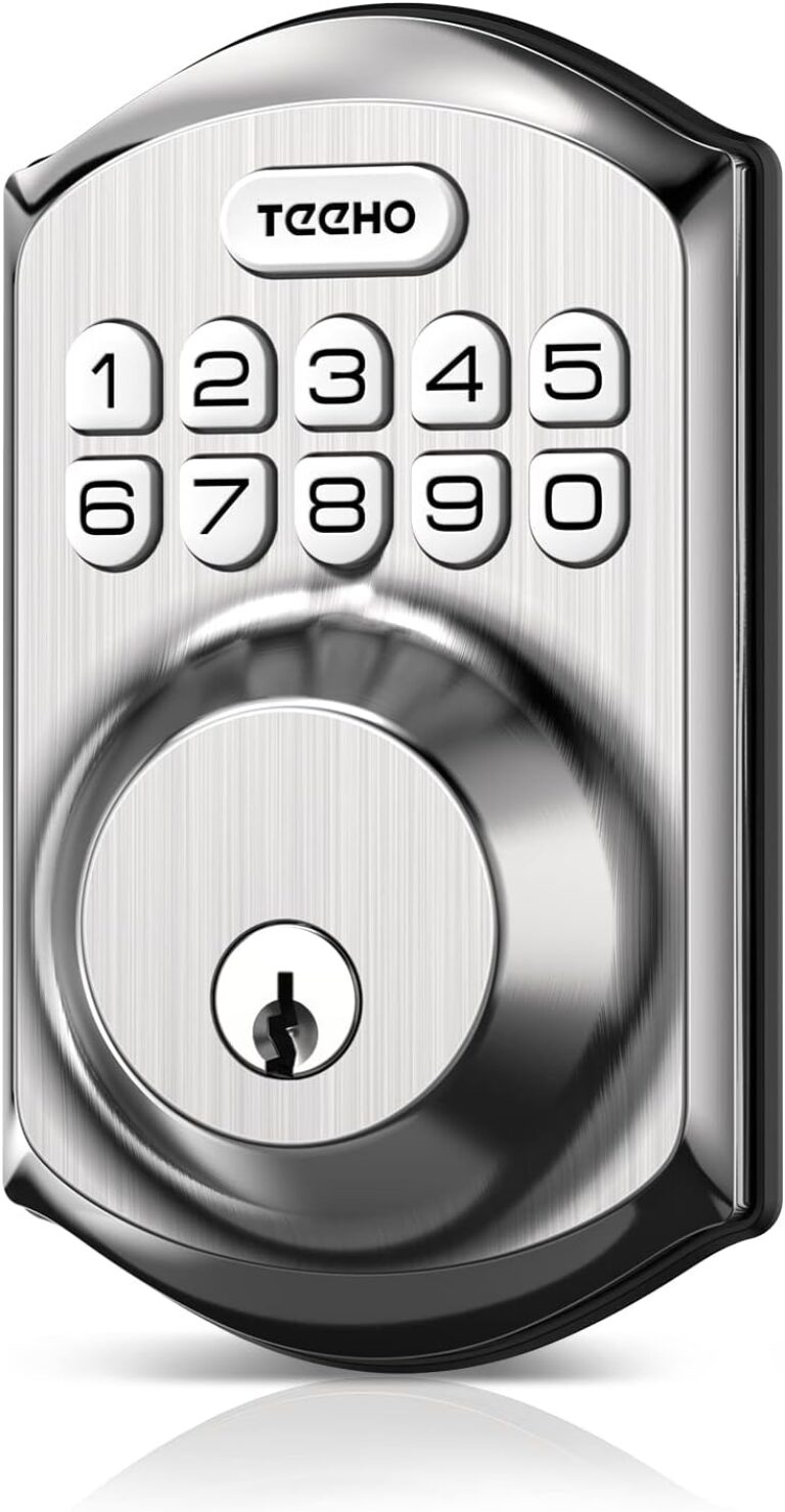 TEEHO TE001 Keyless Entry Deadbolt with Keypad for Front Door, Satin Nickel