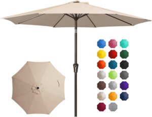 JEAREY 10FT Outdoor Patio Umbrella,...