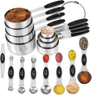 16 Pieces Measuring Cups and Magnet...