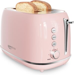 2 Slice Toaster Retro Stainless Ste...