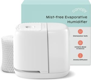Canopy Bedside Humidifier 2.0, Whit...