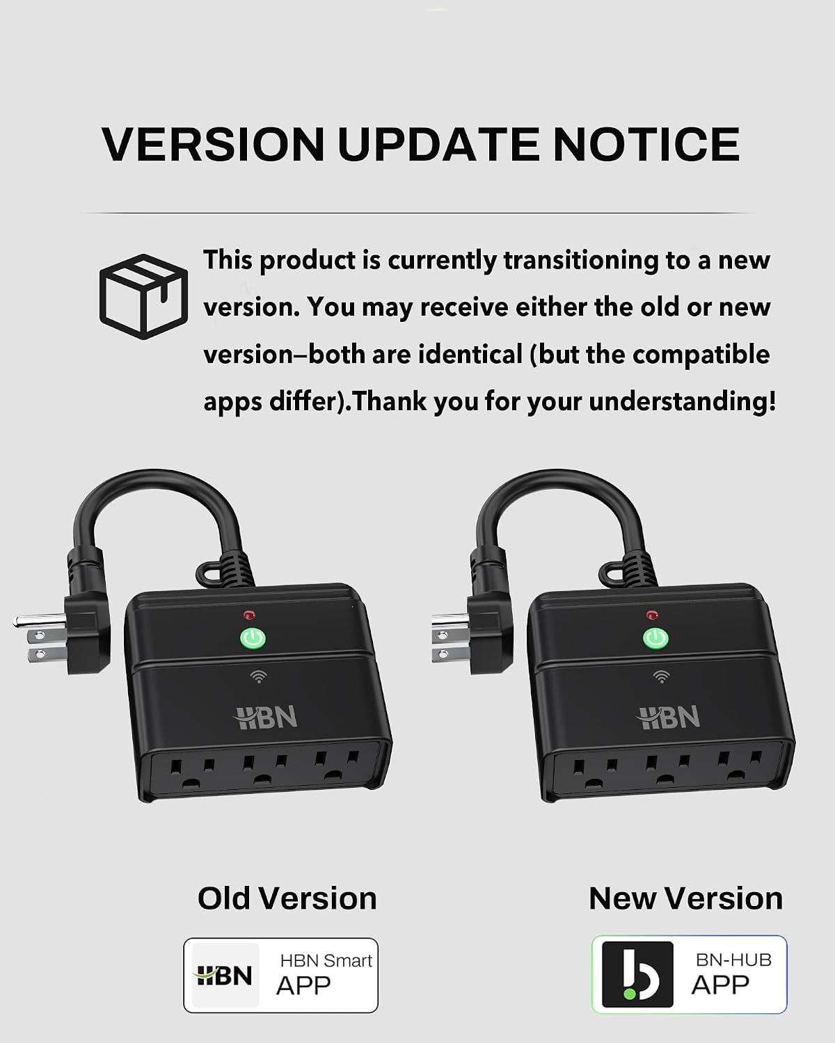 HBN Outdoor Smart Plug, WiFi Smart Outlet Plug with 3 Independently Outlets - Image 3