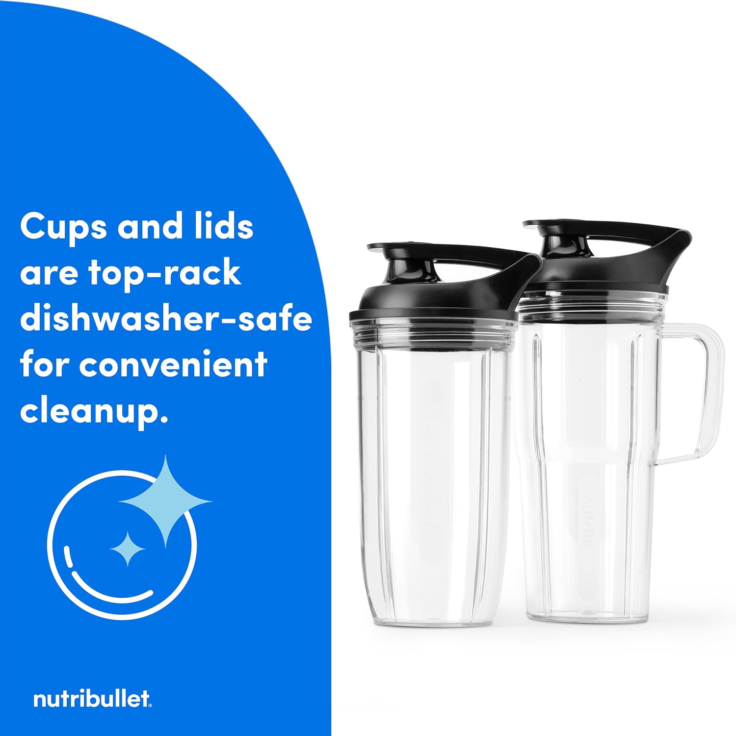 nutribullet® Ultra Personal Blender, 1200W, for Smoothies Shakes & Protein - Quietest Single-Serve Blender with Titanium Coated Blades, 3 BPA-Free Cups (32oz + 24oz), To-Go Lids, Dishwasher Safe, Gray - Image 10
