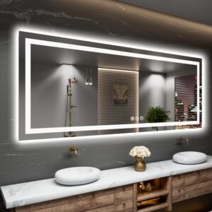 Amorho LED Bathroom Mirror, 72̸...
