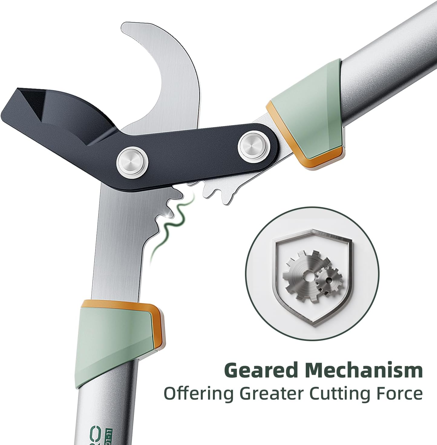 PrunePro® 4 Piece Garden Shears Set Stainless Steel Ultra Sharp Blade Arthritis Friendly Effortlessly Pruning Shears Loppers for Branches Bushes Stems Precision Cutting Extendable Hedge Shears - Image 9