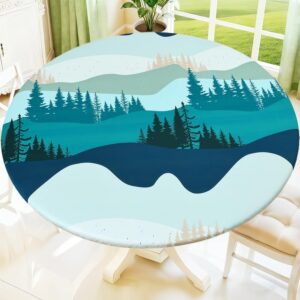 Moosfor Printed Spandex Round Table...