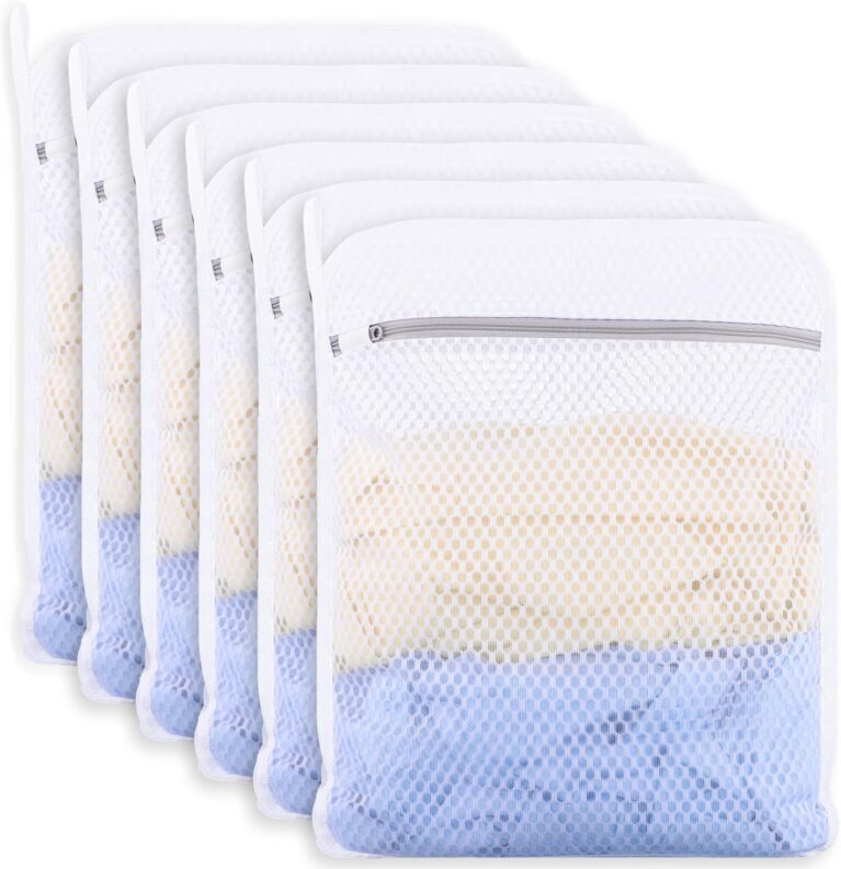 6-Pack Durable Honeycomb Mesh Laundry Bags for Delicates, 12 x 16 Inches