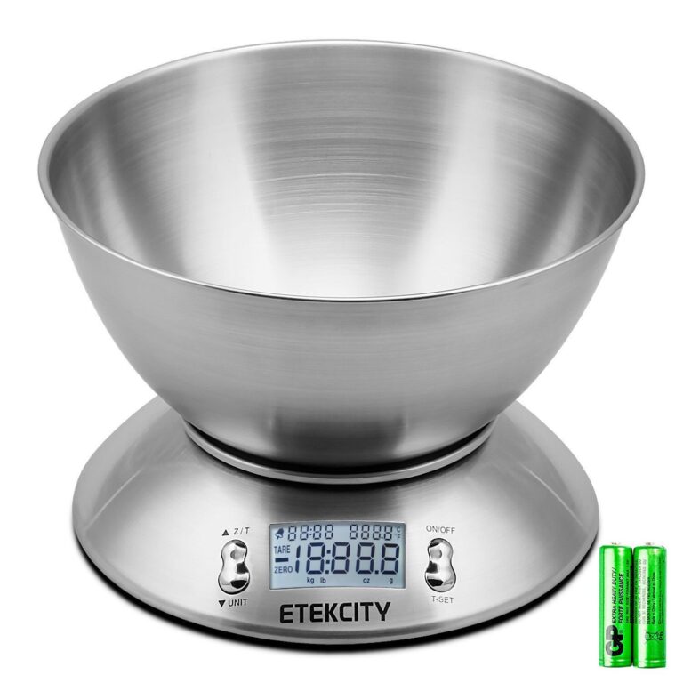 Etekcity Food Scale with Bowl, Timer and Temperature, Grams and Ounces