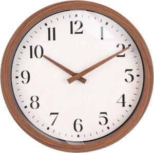 Topkey 12 Inch Silent Wall Clock wi...