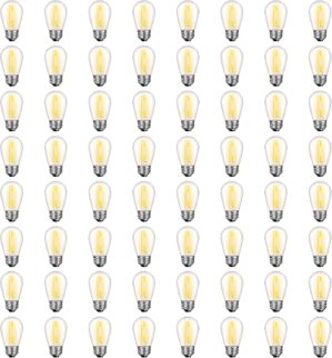 GvvooHome 64 Pack S14 LED Bulbs for...