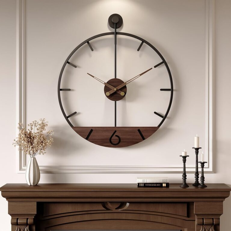 Cuspin Large Wall Clock 30 Inch Modern Farmhouse Wall Clock for Living Room