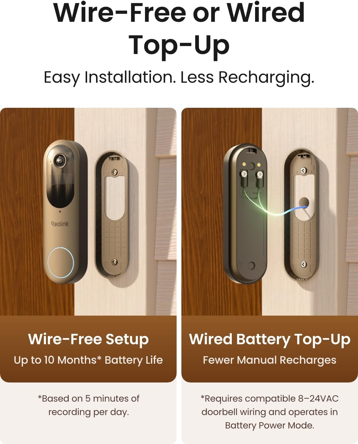 REOLINK Battery Video Doorbell (2nd Gen) 2K 4MP Wireless Outdoor Camera - Image 6