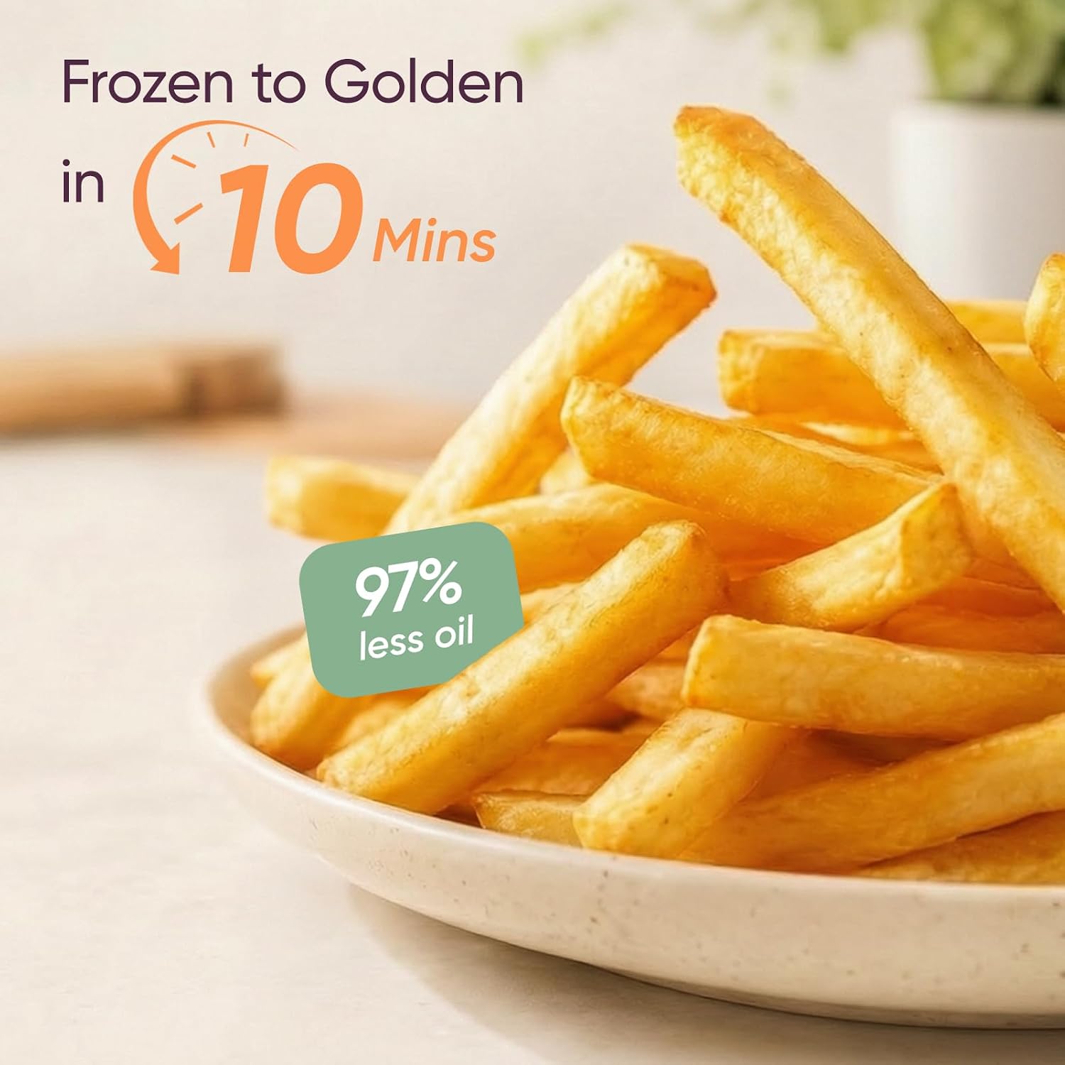 Cosori Lite 2.1 Qt Small Air Fryer, Max 400°F, 4-in-1, 97% less oil, Gray - Image 4