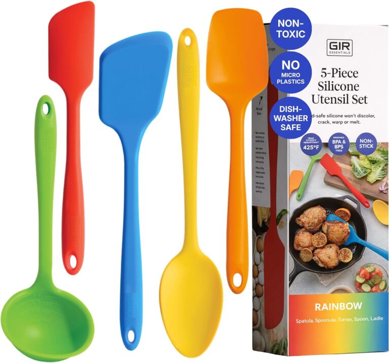 GIR: 5-Piece Silicone Essentials Kitchen Utensils Set – Rainbow