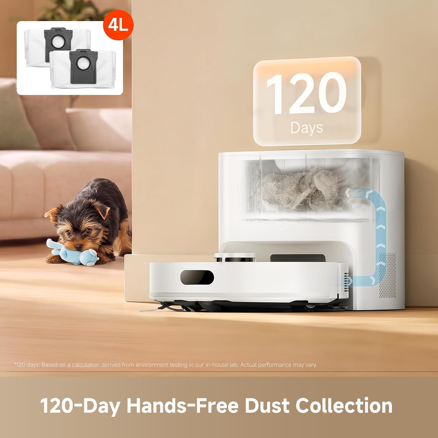 dreame D20 Air Plus Robot Vacuum and Mop, 20,000Pa Powerful Suction - Image 3